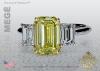 Yellow Diamond Three Stone Ring By Leon Megé R6211 Yellow Diamond Three Stone Ring By Leon Megé R6211
